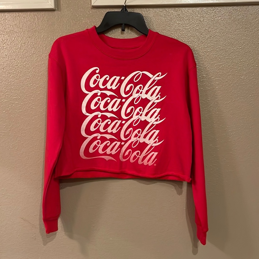 Old school Coca Cola cropped sweatshirt
